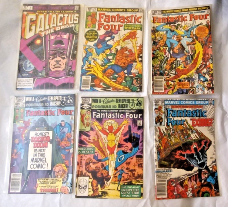 Fantastic Four #218 236 238-244 Annual #17 Super-Villian Classic #1  11 Book Lot