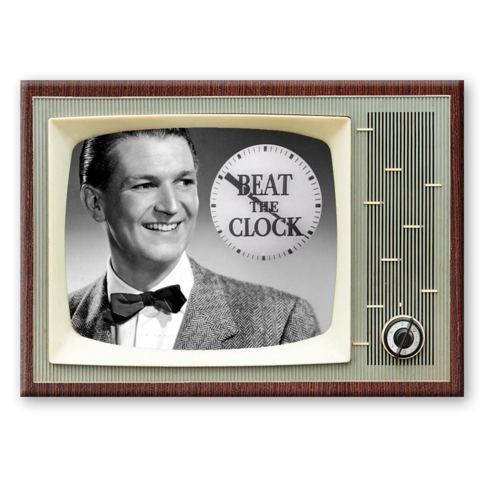 BEAT THE CLOCK TV Show Classic TV 3.5 inches x 2.5 inches FRIDGE MAGNET