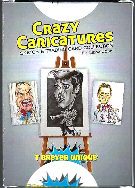 CRAZY CARICATURES CARDS BOX BASE SET + 3 PROMO 2 PUZZLE 1 CHASE 1 SKETCH CARD