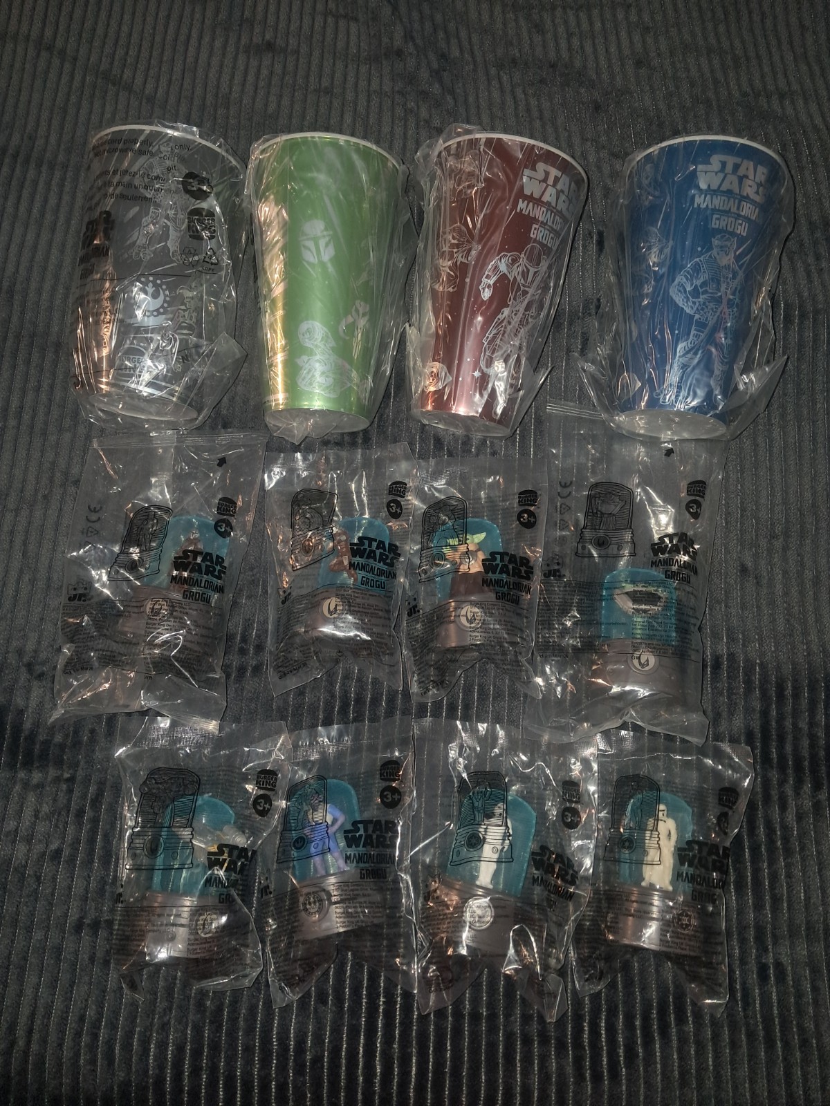 2026 Burger King Star Wars Mandolorian Grogu Toy Complete Set 8 Cups Set 4 2026 Burger King Star Wars Mandolorian Grogu Toy Complete Set 8 Cups Set 4