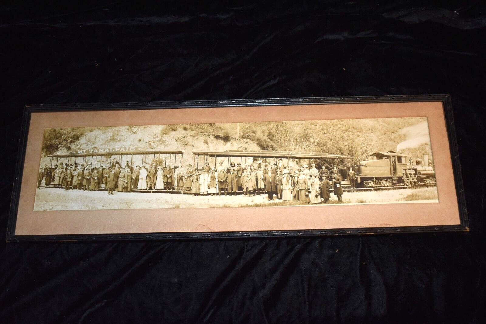 RARE Original Antique MT. TAMALPAIS RAILWAY Panoramic Photo Of The Mill Valley RARE Original Antique MT. TAMALPAIS RAILWAY Panoramic Photo Of The Mill Valley