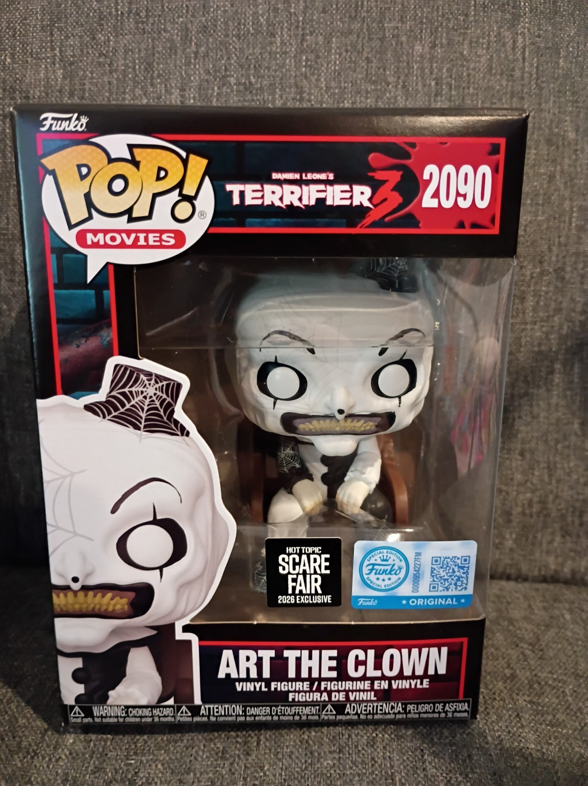 Funko Pop Terrifier Art The Clown Scare Fair 2026 Hot Topic In HAND