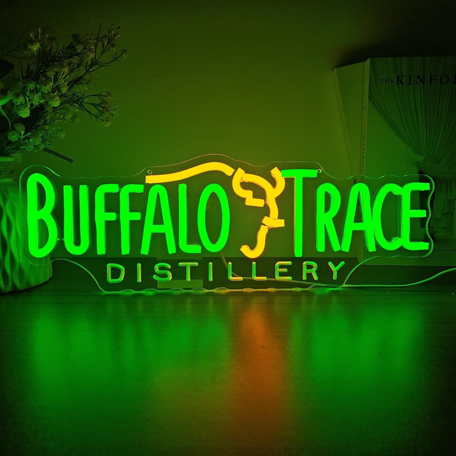 16"x5" Buffalo Trace Distillery Bar LED Neon Sign With Dimmer USB Powered Light 16"x5" Buffalo Trace Distillery Bar LED Neon Sign With Dimmer USB Powered Light
