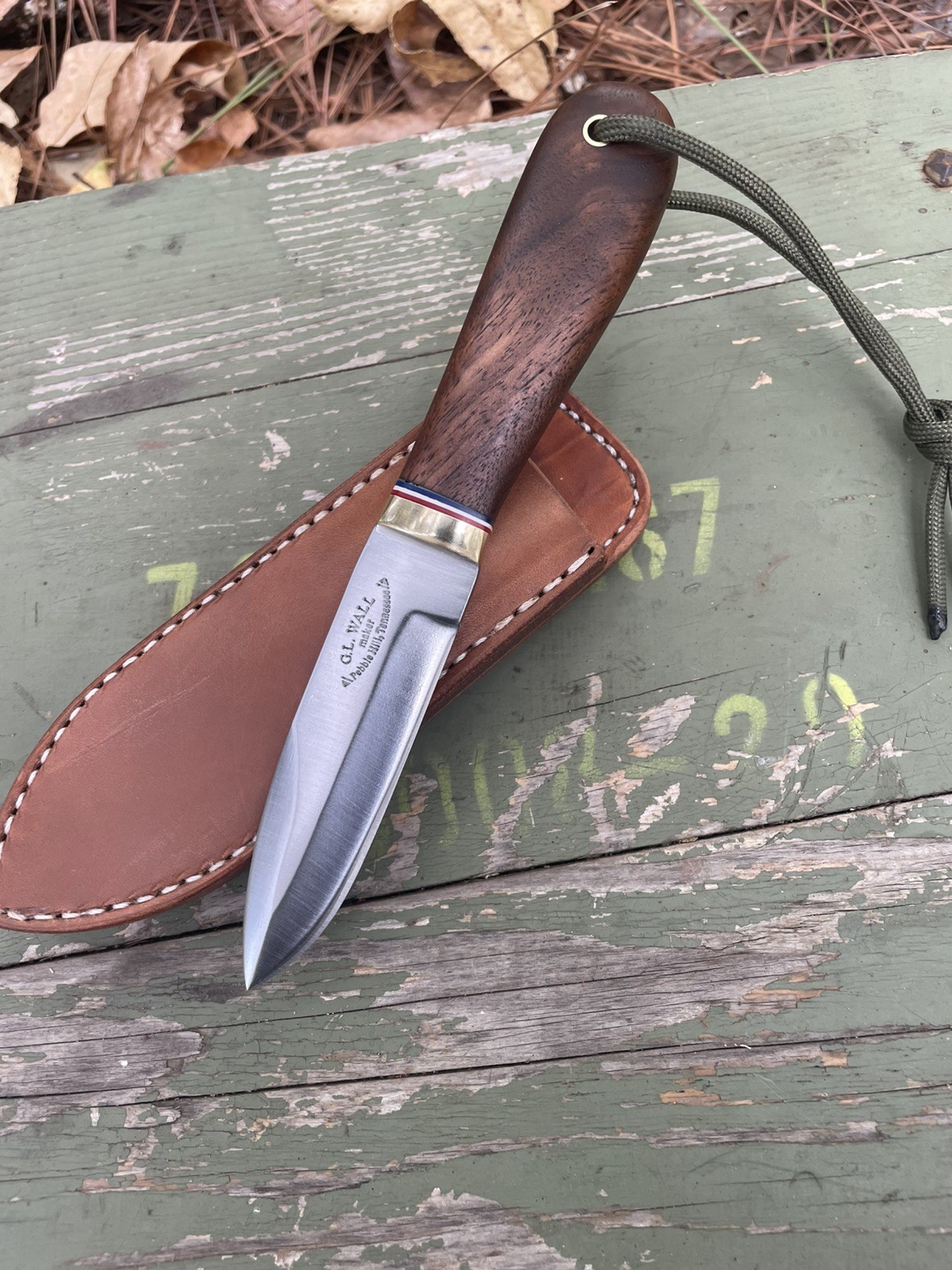 Wall Knives,  4” Gambler model with a model C sheath 