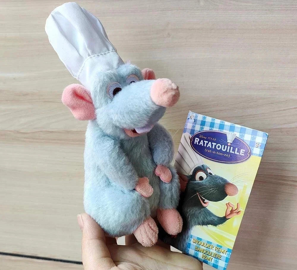 New Cute Ratatouille Chef Remy Magnetic Shoulder Plush Toy New Cute Ratatouille Chef Remy Magnetic Shoulder Plush Toy