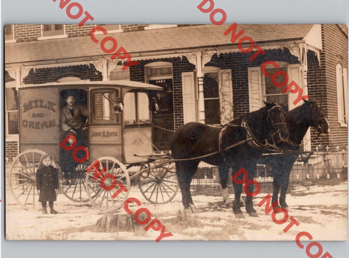 c1910 John A Roth Milk & Cream Dairy PORTLAND OREGON OR? RPPC Real Photo c1910 John A Roth Milk & Cream Dairy PORTLAND OREGON OR? RPPC Real Photo