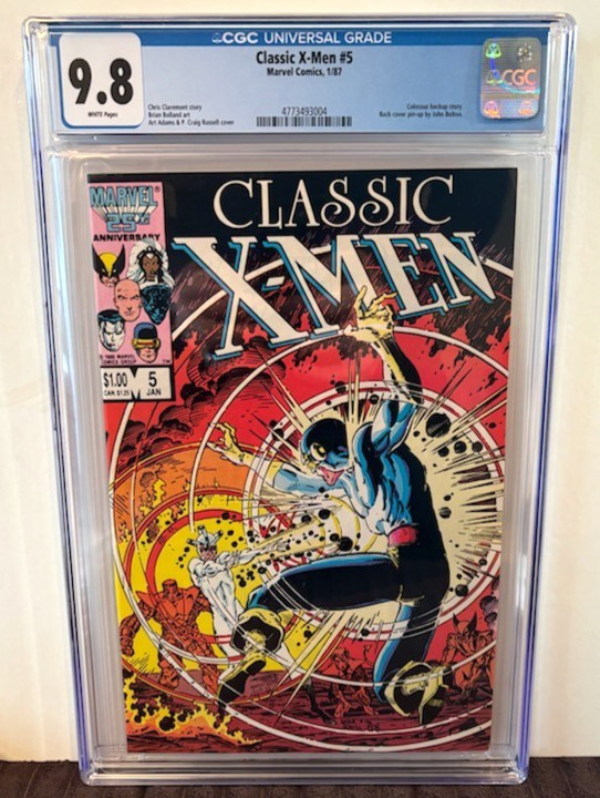 Classic X-Men #5, CGC 9.8, Jan. '87, WP, #4773493004 Classic X-Men #5, CGC 9.8, Jan. '87, WP, #4773493004