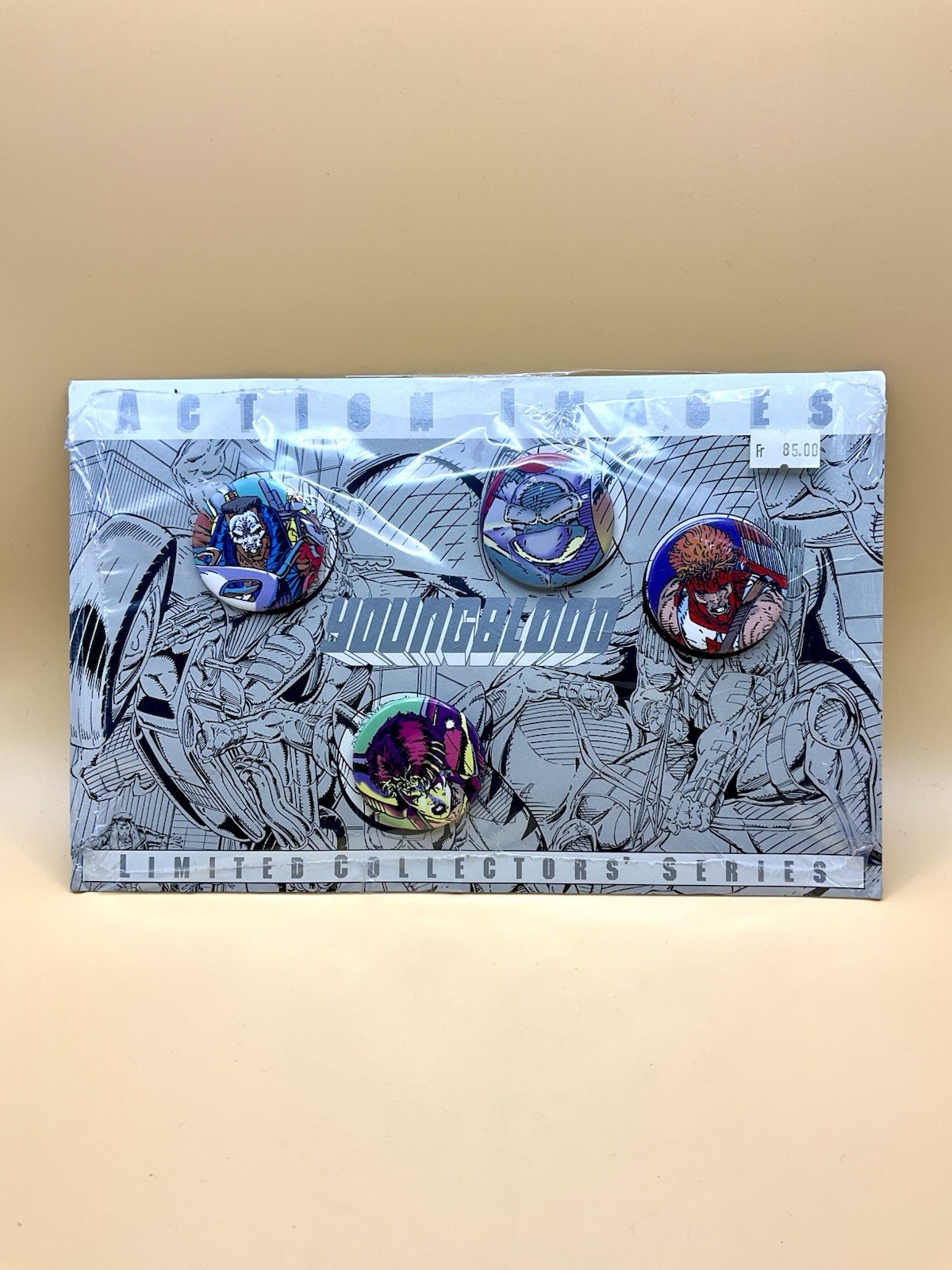 Vintage 1992 Youngblood Action Images Button Pin Badge Set Rob Liefeld Comic 90s Vintage 1992 Youngblood Action Images Button Pin Badge Set Rob Liefeld Comic 90s