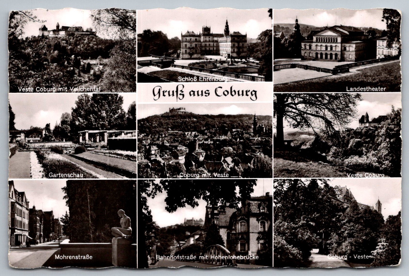 Coburg RPPC Germany Schloss Ehrenburg Veste Theater Street Views 1958 Real Photo Coburg RPPC Germany Schloss Ehrenburg Veste Theater Street Views 1958 Real Photo