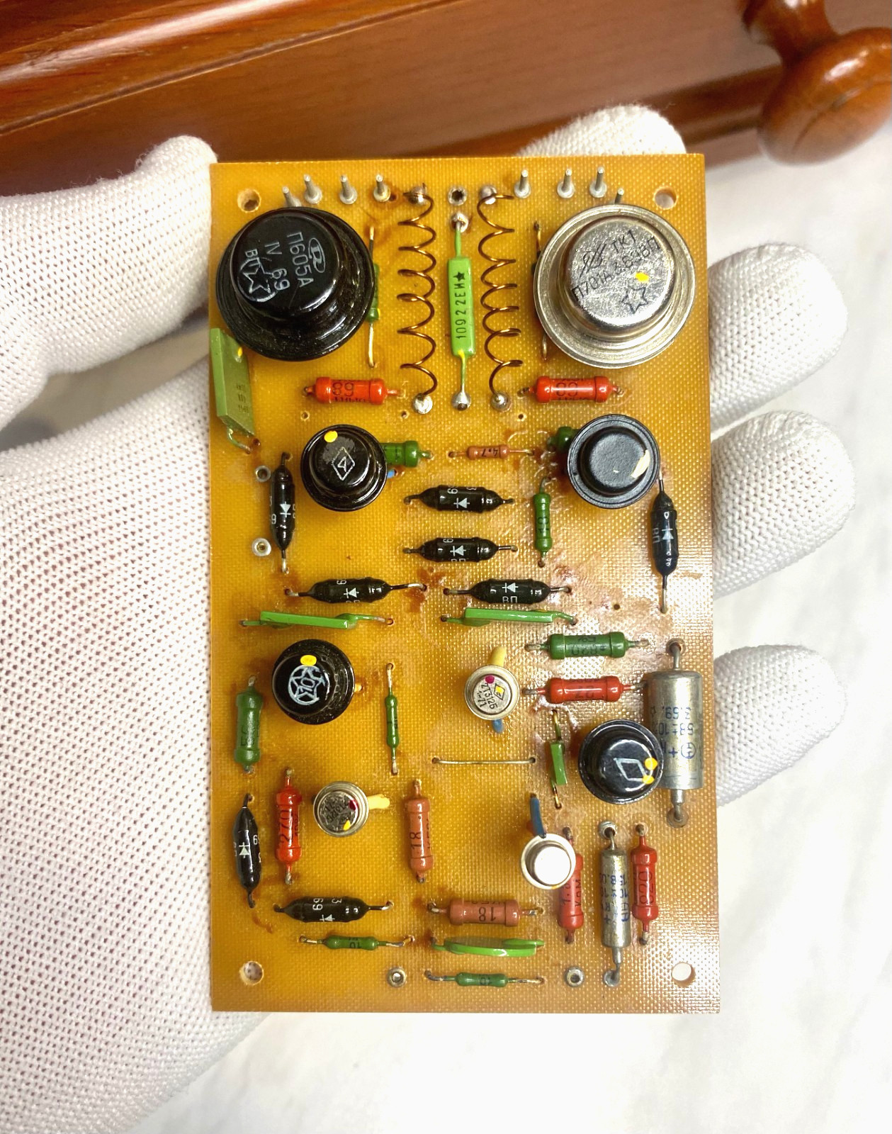 VINTAGE USSR 1970 OP-AMP Board Military Grade Stars Rare Soviet Electronics