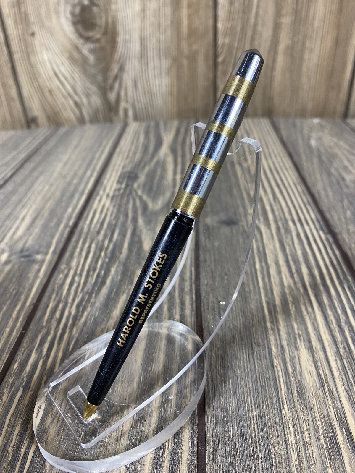 Vintage Harold M Stokes Representing SHEDD-BROWN Exclusive Pen Advertisement