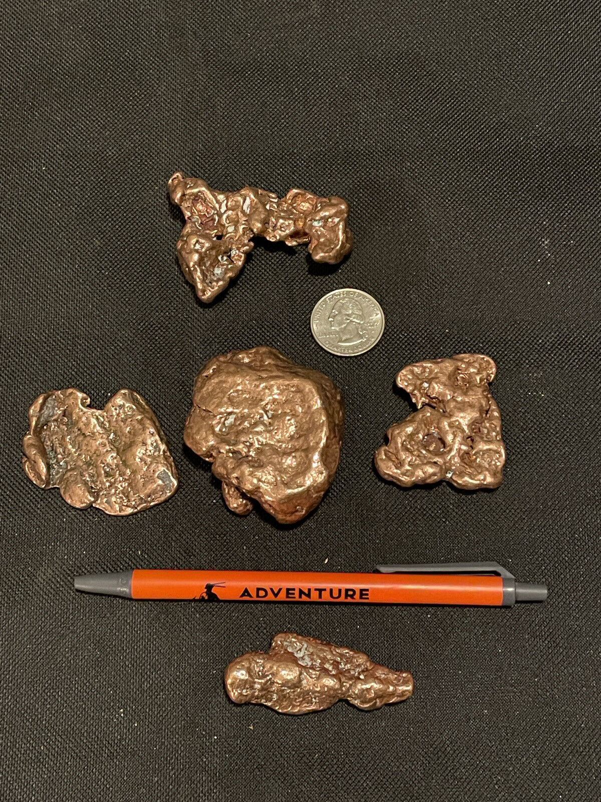 1 Pound of 2” Tumbled Copper Nuggets Natural Michigan Native Ore Pure Cu Metal