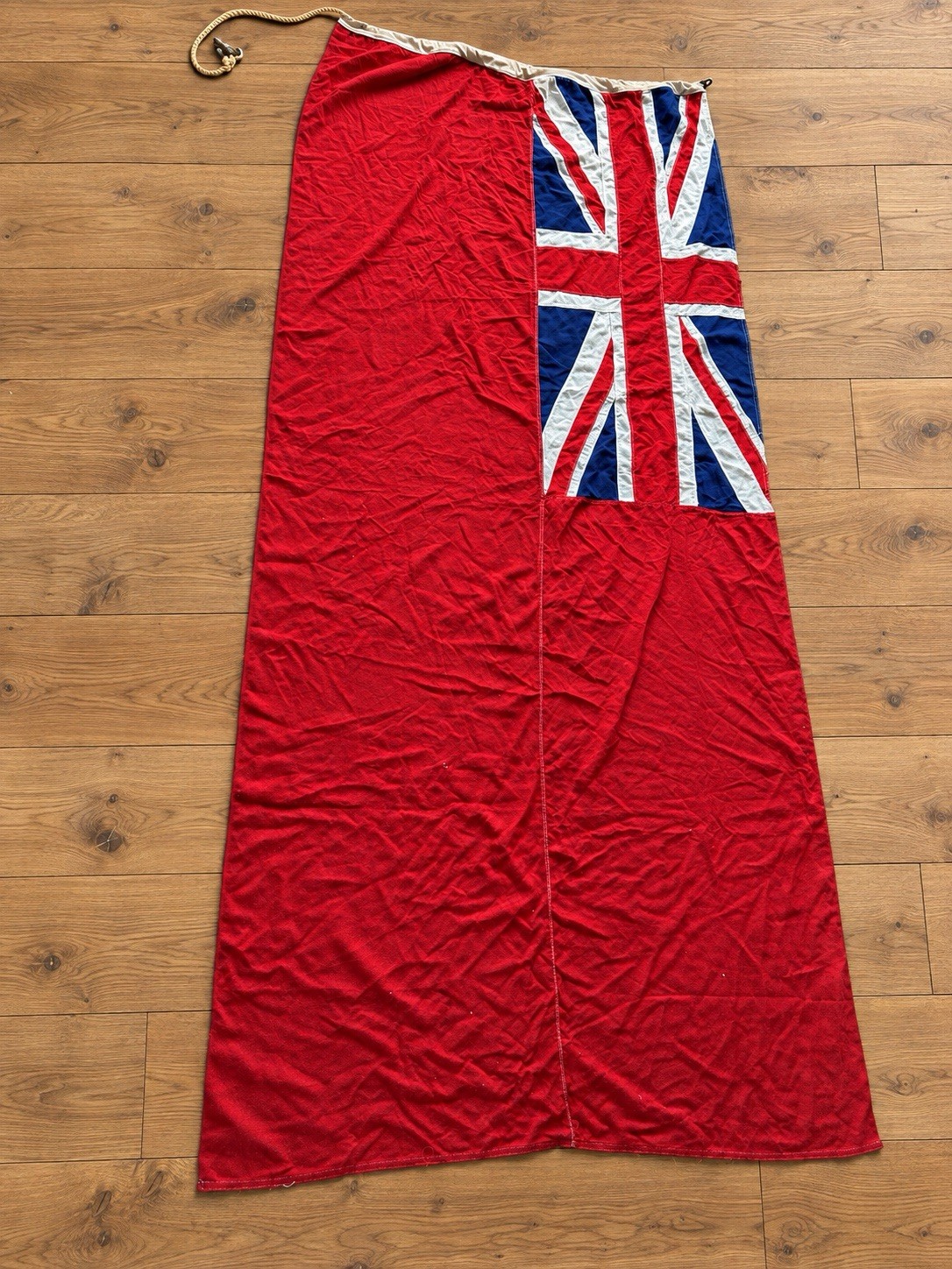 Large Vintage British Red Ensign Flag Sewn Maritime RFA Officer Estate 8.5FT Large Vintage British Red Ensign Flag Sewn Maritime RFA Officer Estate 8.5FT