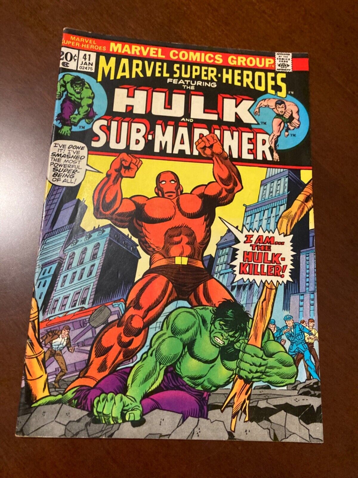Marvel Superheroes: Hulk & Sub-Mariner (Marvel) #41 Jan 1974-1st Series-FVF, 7.0