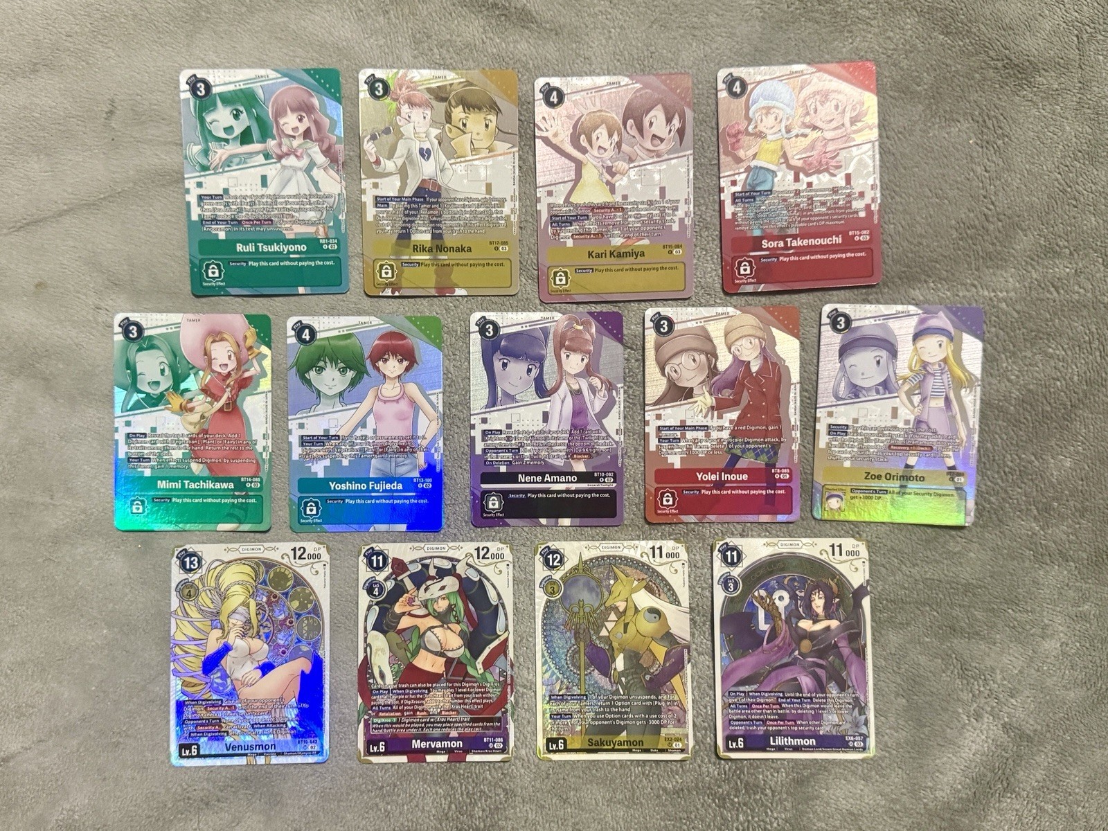 Digimon Premium Heroines Volume 1 English PB-19 Full Set of Alternate Art Promos Digimon Premium Heroines Volume 1 English PB-19 Full Set of Alternate Art Promos