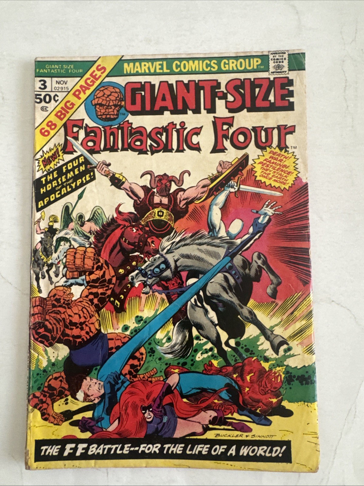 Giant-Size Fantastic Four 3 (Nov 1974, Marvel) Giant-Size Fantastic Four 3 (Nov 1974, Marvel)
