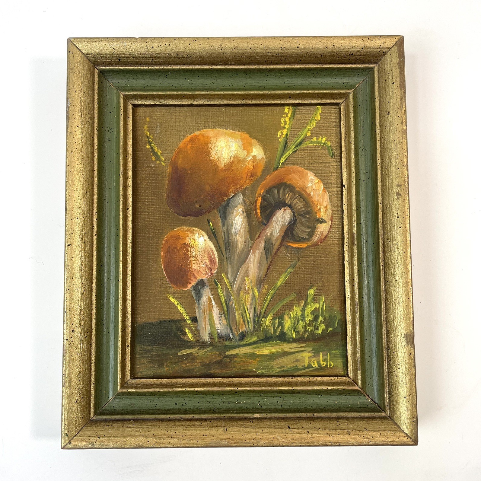 Vintage 60s 70s Red Orange Mushrooms Decor Picture Vintage New 6.5" x 5.5" MCM Vintage 60s 70s Red Orange Mushrooms Decor Picture Vintage New 6.5" x 5.5" MCM