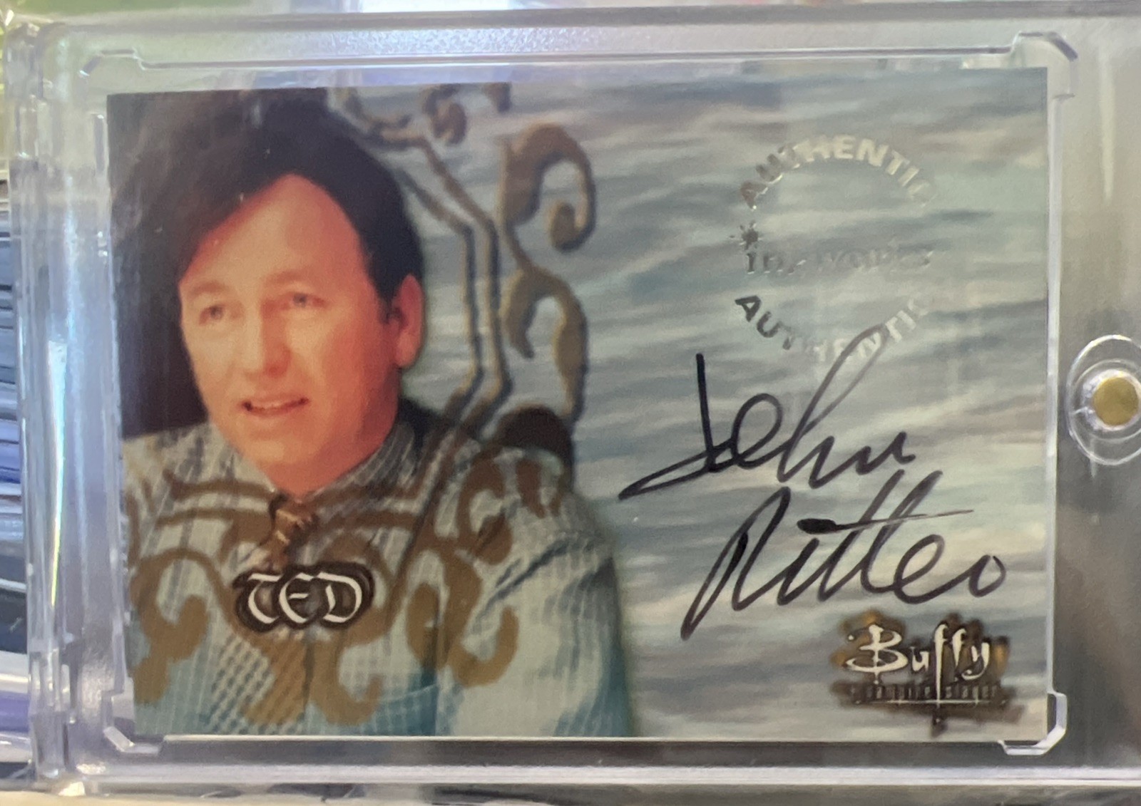 John Ritter Autograph 1999 Inkworks Buffy The Vampire Slayer On Card Auto # A7