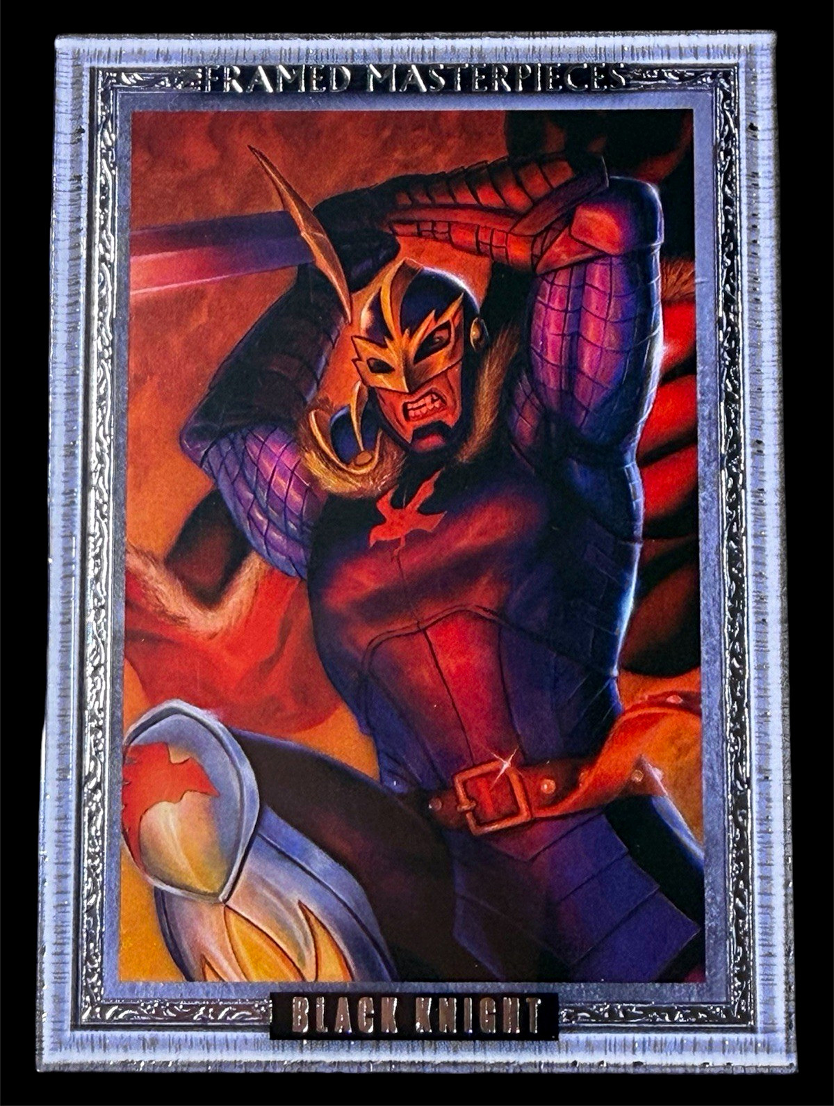 SkyBox Marvel Masterpieces 2024 Black Knight #5 Framed Silver 03/10 Serial SkyBox Marvel Masterpieces 2024 Black Knight #5 Framed Silver 03/10 Serial