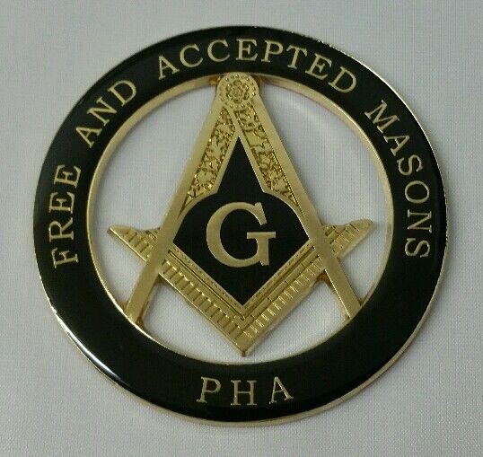 Freemason Masonic Prince Hall Affiliated Masonic Car Emblem 
