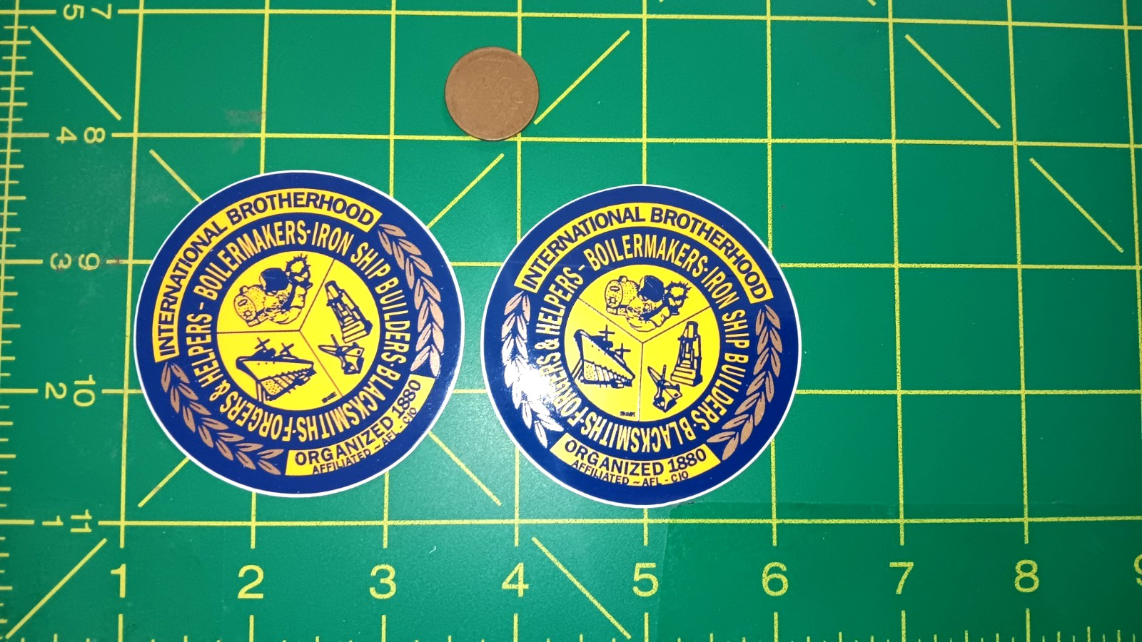 PAIR INTERNATIONAL BROTHERHOOD VINTAGE Sticker / Decal ORIGINAL PAIR INTERNATIONAL BROTHERHOOD VINTAGE Sticker / Decal ORIGINAL