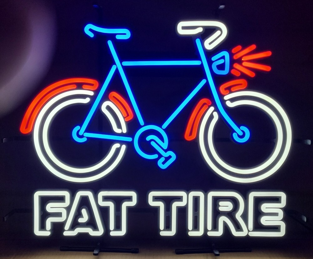 Bike Bicycle Ale 24" Vivid LED Neon Sign Light Lamp Decor Wall  With Dimmer JU