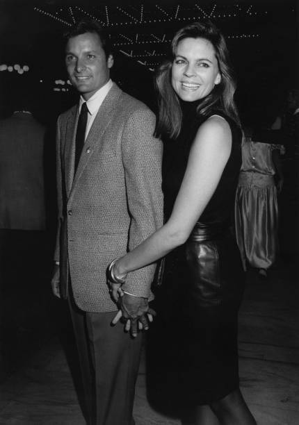 Doug Barr wife attends an ABC TV party Los Angeles California 1985 Old Photo
