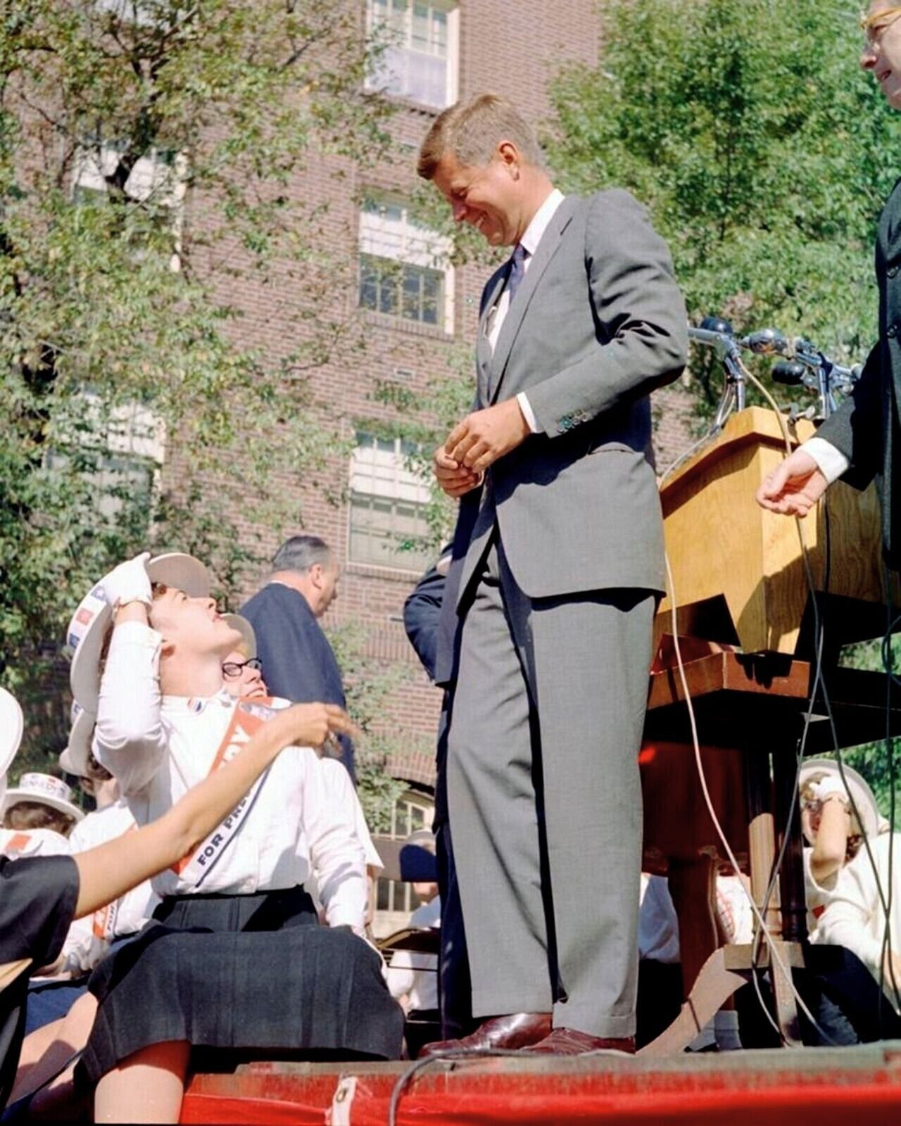 1960s Senator JOHN F KENNEDY Campaign Historic Picture Photo 4x6