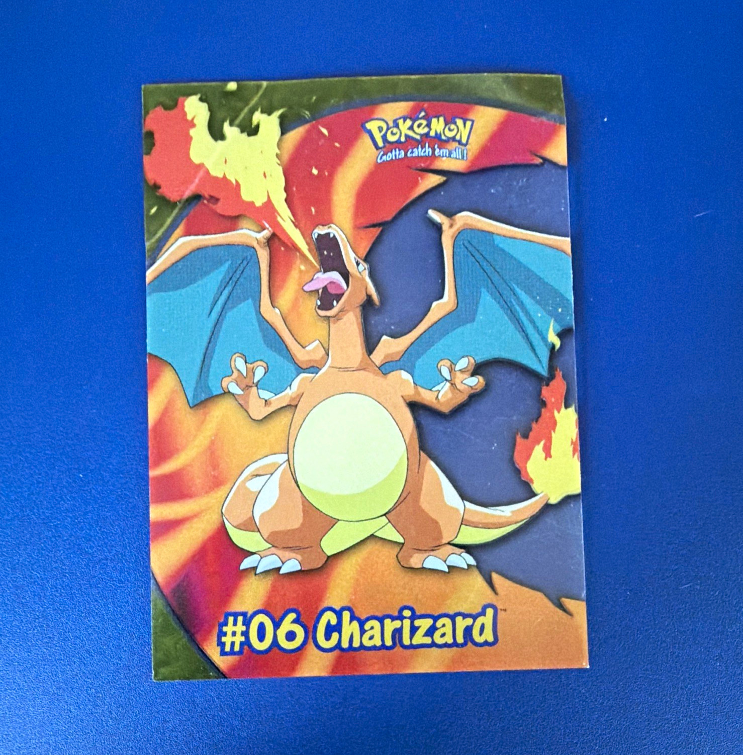 Topps Pokémon TV Animation Edition Charizard #06 1999 English Trading Card Topps Pokémon TV Animation Edition Charizard #06 1999 English Trading Card
