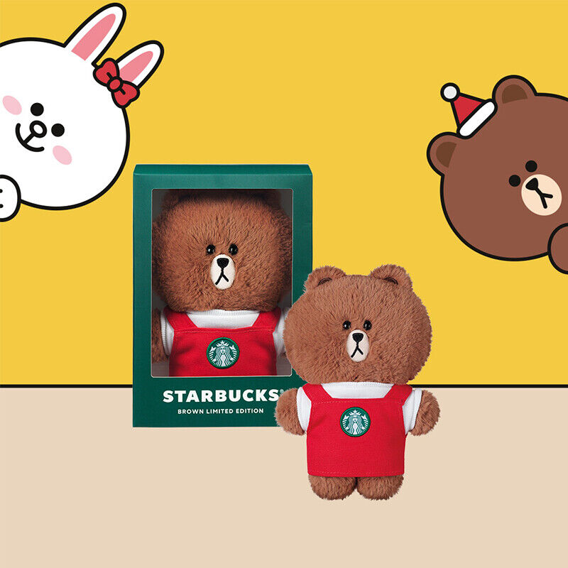 Starbucks x Line Friends Brown bear with red apron