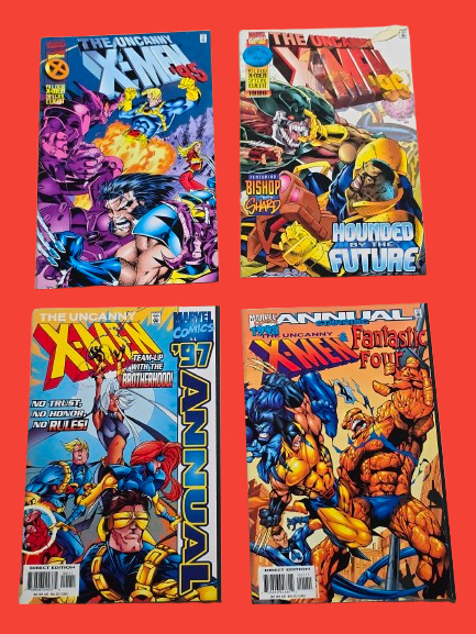 Uncanny X-Men Annual 1995 1996 1997 1998 Lot of 4 Marvel Comics Complete Run Uncanny X-Men Annual 1995 1996 1997 1998 Lot of 4 Marvel Comics Complete Run