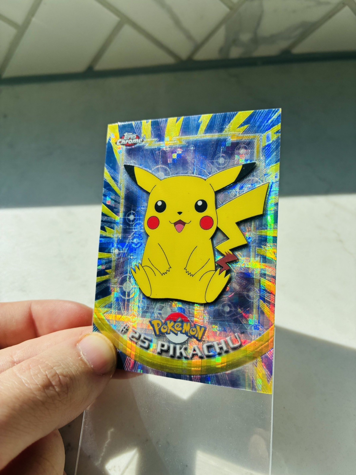 Tekno Pikachu 2000 Topps Chrome Pokémon #25 TV Animated Edition Tekno Pikachu 2000 Topps Chrome Pokémon #25 TV Animated Edition