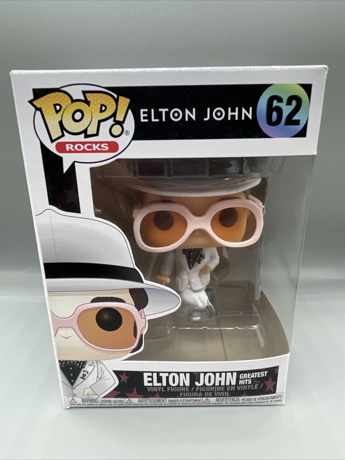 Funko Pop Rock #62 Elton John Figure Greatest Hits White Suit