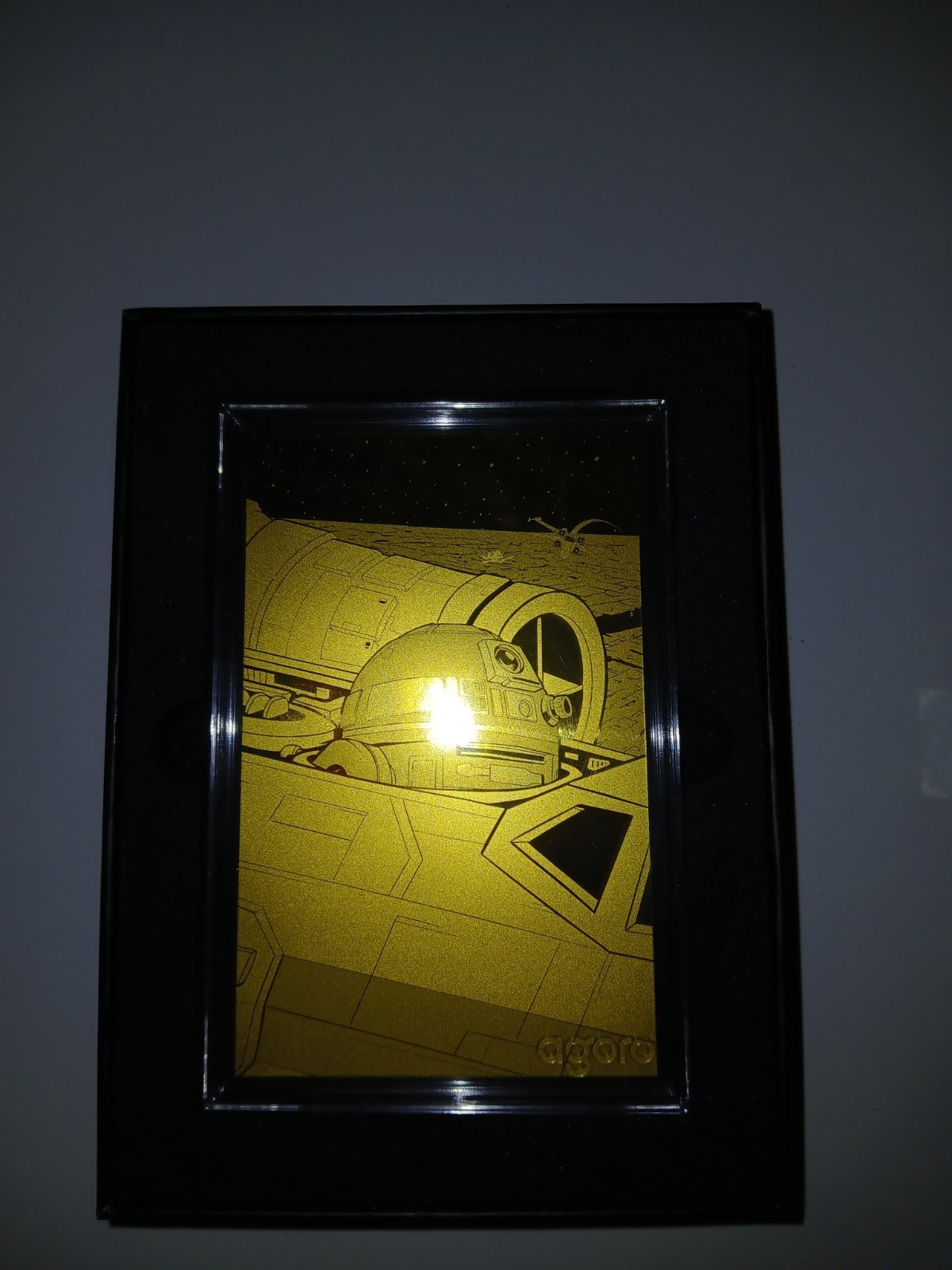 agoro Star Wars R2-D2 R2 #1 5g .999 Gold Card Serial Numbered 16 /50 agoro Star Wars R2-D2 R2 #1 5g .999 Gold Card Serial Numbered 16 /50