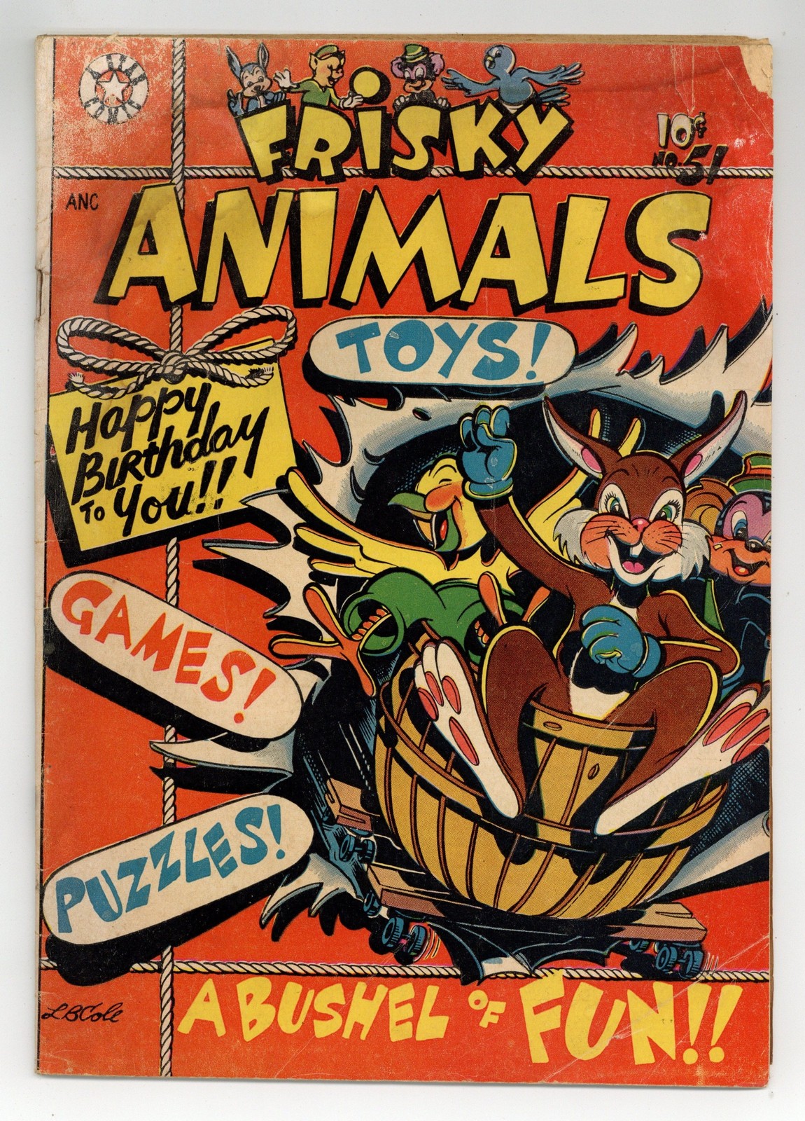 Frisky Animals #51 GD- 1.8 1952 Frisky Animals #51 GD- 1.8 1952
