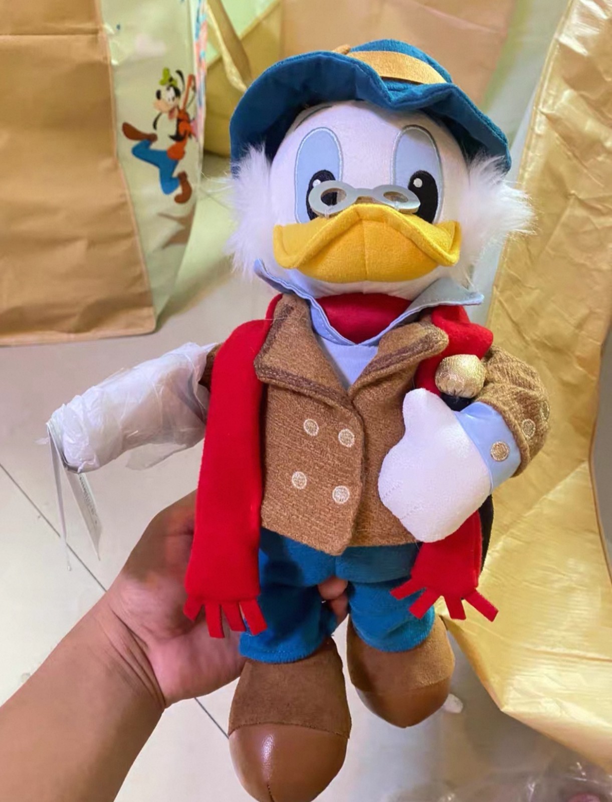 Official Shanghai Disney Resort Scrooge McDuck Explorer Outfit Plush Doll Official Shanghai Disney Resort Scrooge McDuck Explorer Outfit Plush Doll