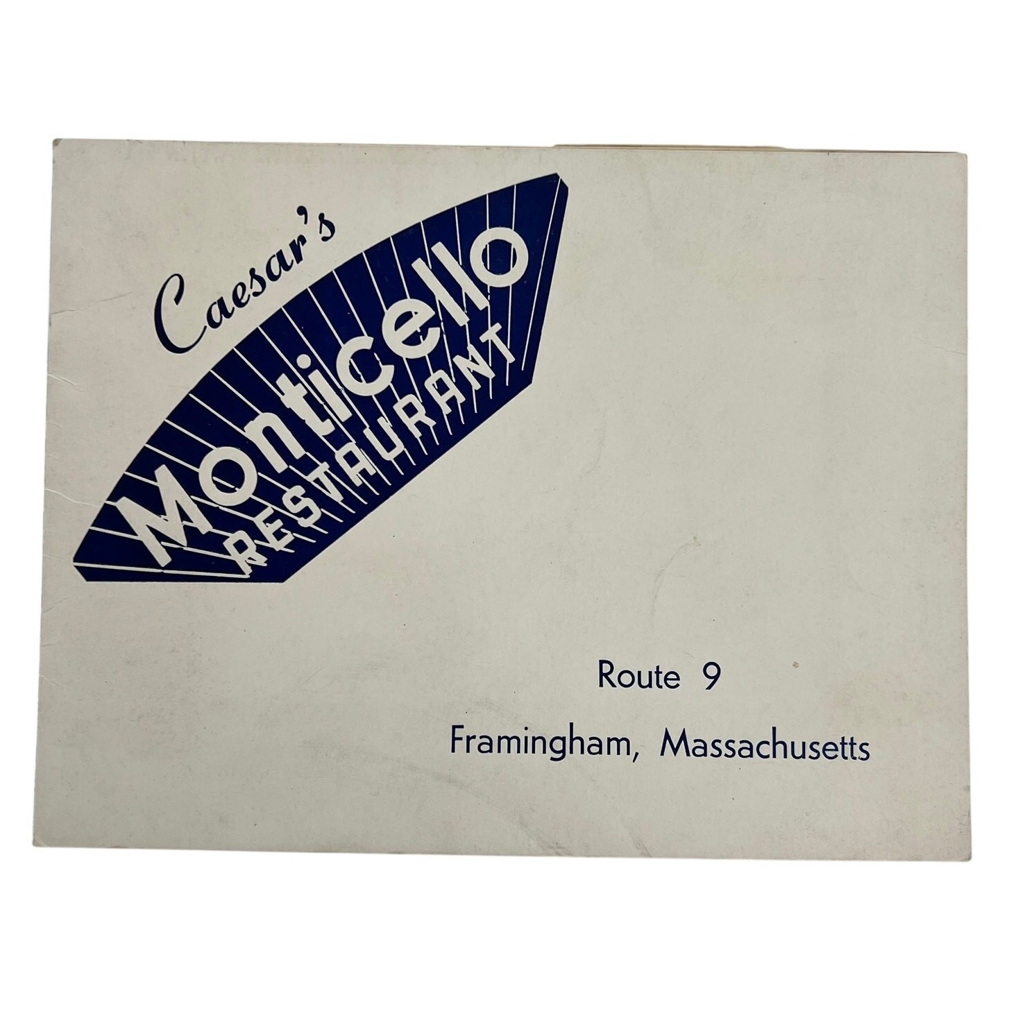 Vintage 1960s Caesars Monticello Restaurant Souvenir Photo Framingham MA Vintage 1960s Caesars Monticello Restaurant Souvenir Photo Framingham MA