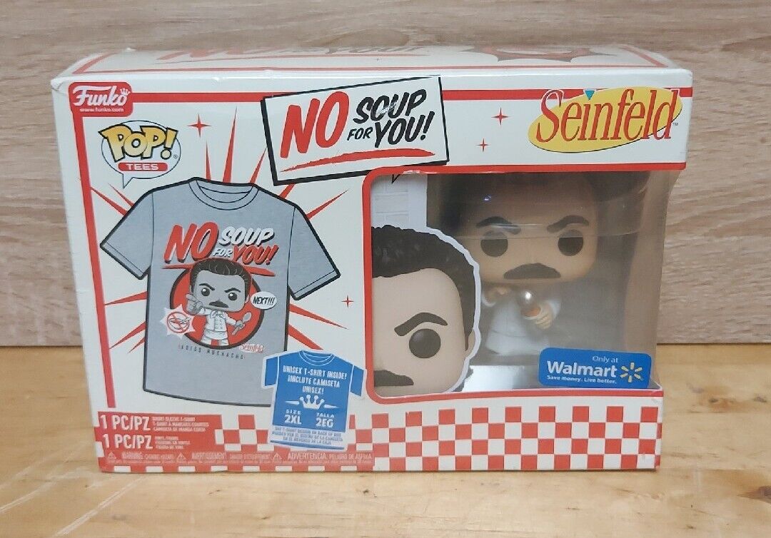 Funko POP and Tee Seinfeld Yev Kassem with Size 2XL T-Shirt Collectors Box Excl
