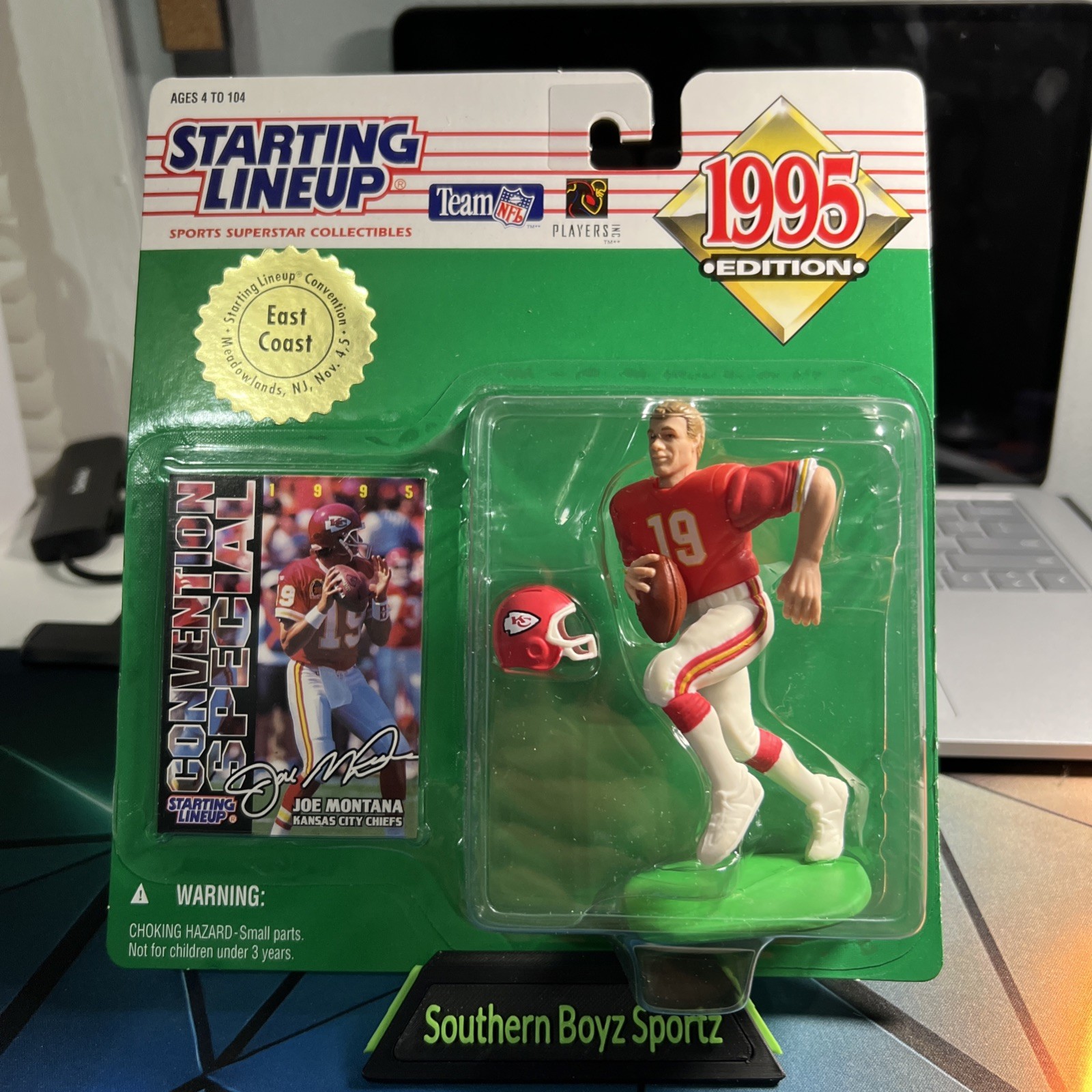 1995 Kenner Starting Lineup MIDWEST SHOW EXCLUSIVE JOE MONTANA SEALED SLU
