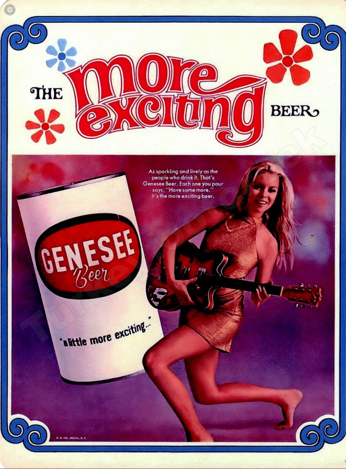 Genesee Beer 9" x 12" Metal Sign