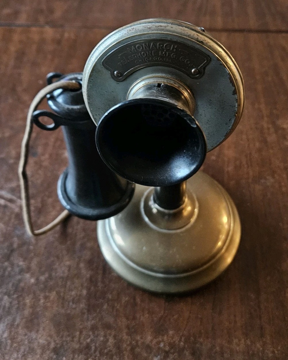 RARE Antique Early Monarch Candlestick Telephone Chicago-ALL ORIGINAL-L 180025 RARE Antique Early Monarch Candlestick Telephone Chicago-ALL ORIGINAL-L 180025