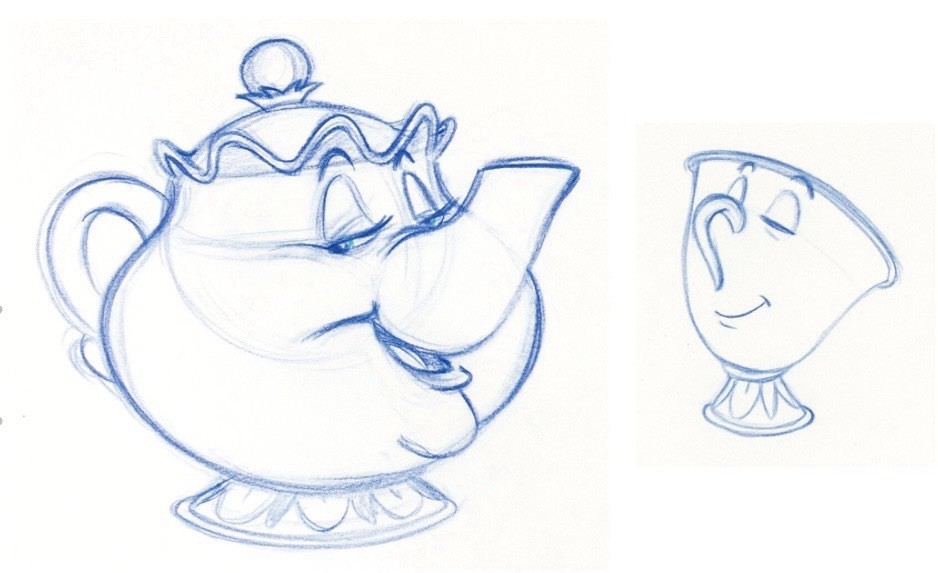 Walt Disney Studio Beauty and the Beast Rare Original Production Drawings Walt Disney Studio Beauty and the Beast Rare Original Production Drawings