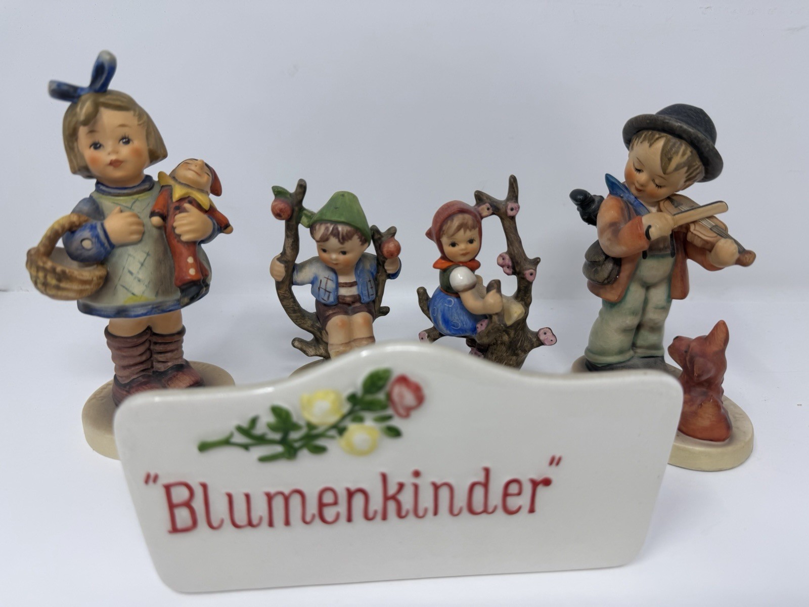 Vintage Hummel Goebel Lot Germany Porcelain w/ Blumenkinder Sign