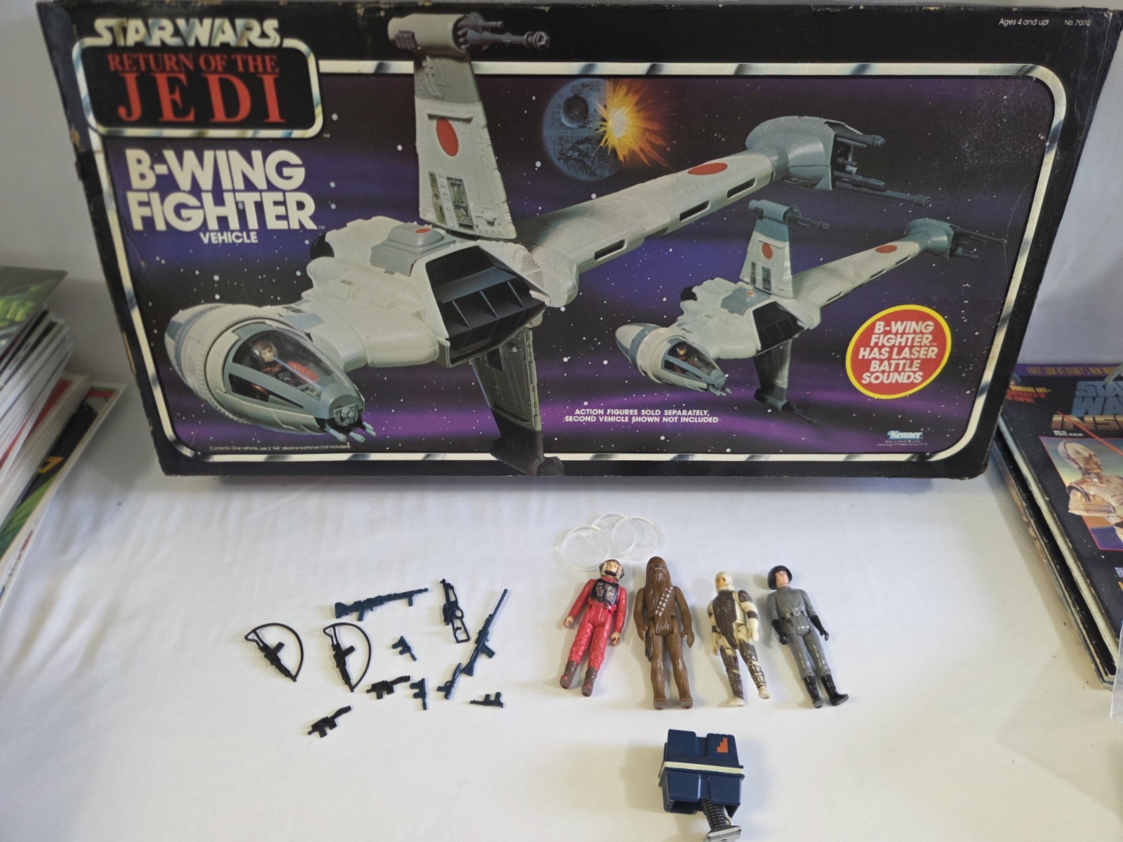 Kenner Star Wars Return of the Jedi B-Wing Fighter Vehicle w/ Box READ Kenner Star Wars Return of the Jedi B-Wing Fighter Vehicle w/ Box READ