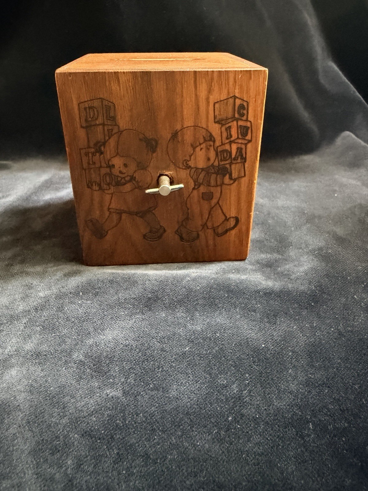 Vintage 1978 Toystalgia Wooden Musical Coin Bank Neiman Marcus "School Days" Vintage 1978 Toystalgia Wooden Musical Coin Bank Neiman Marcus "School Days"