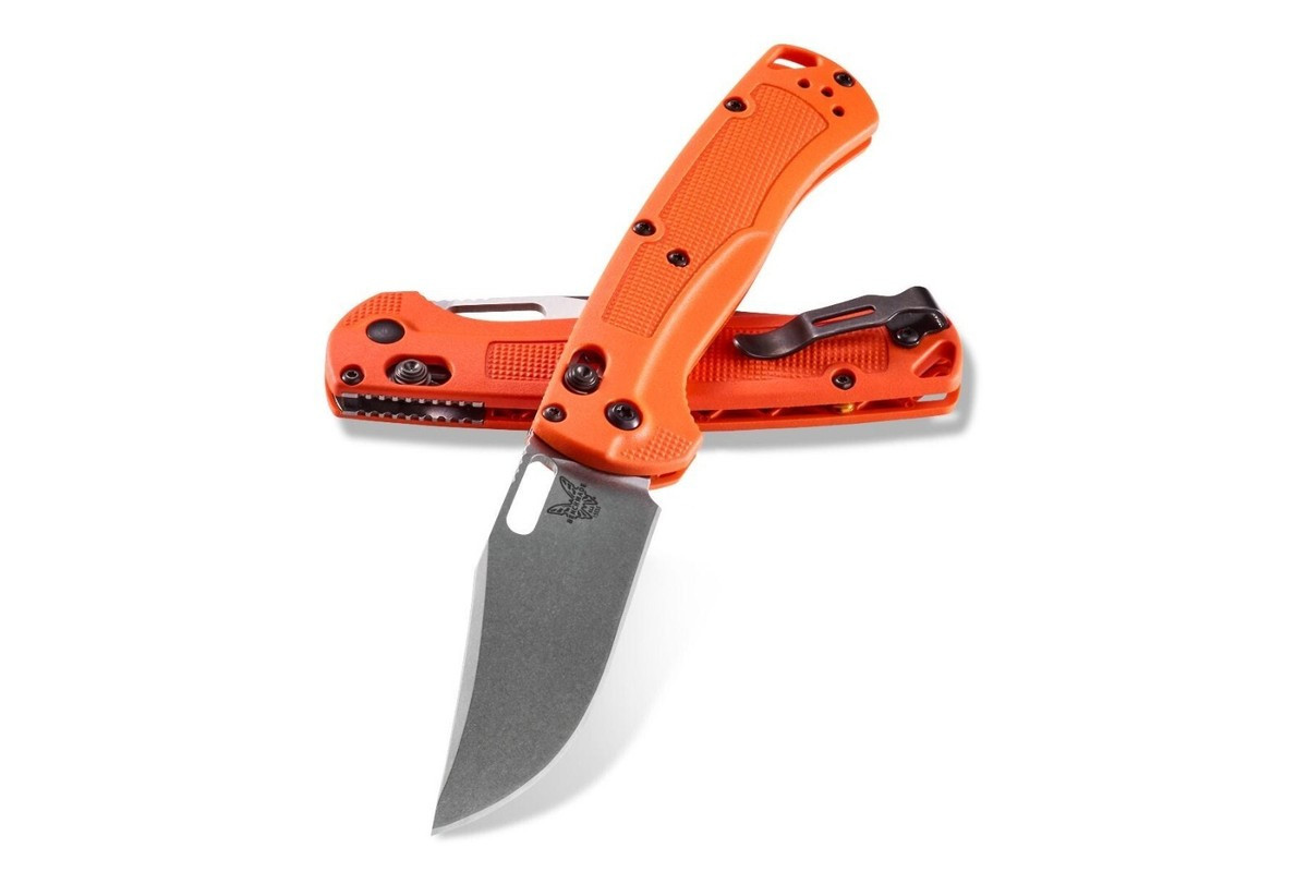 Benchmade Hunt Taggedout Folding Knife 3.5" Drop Point Blade Grivory - 15535