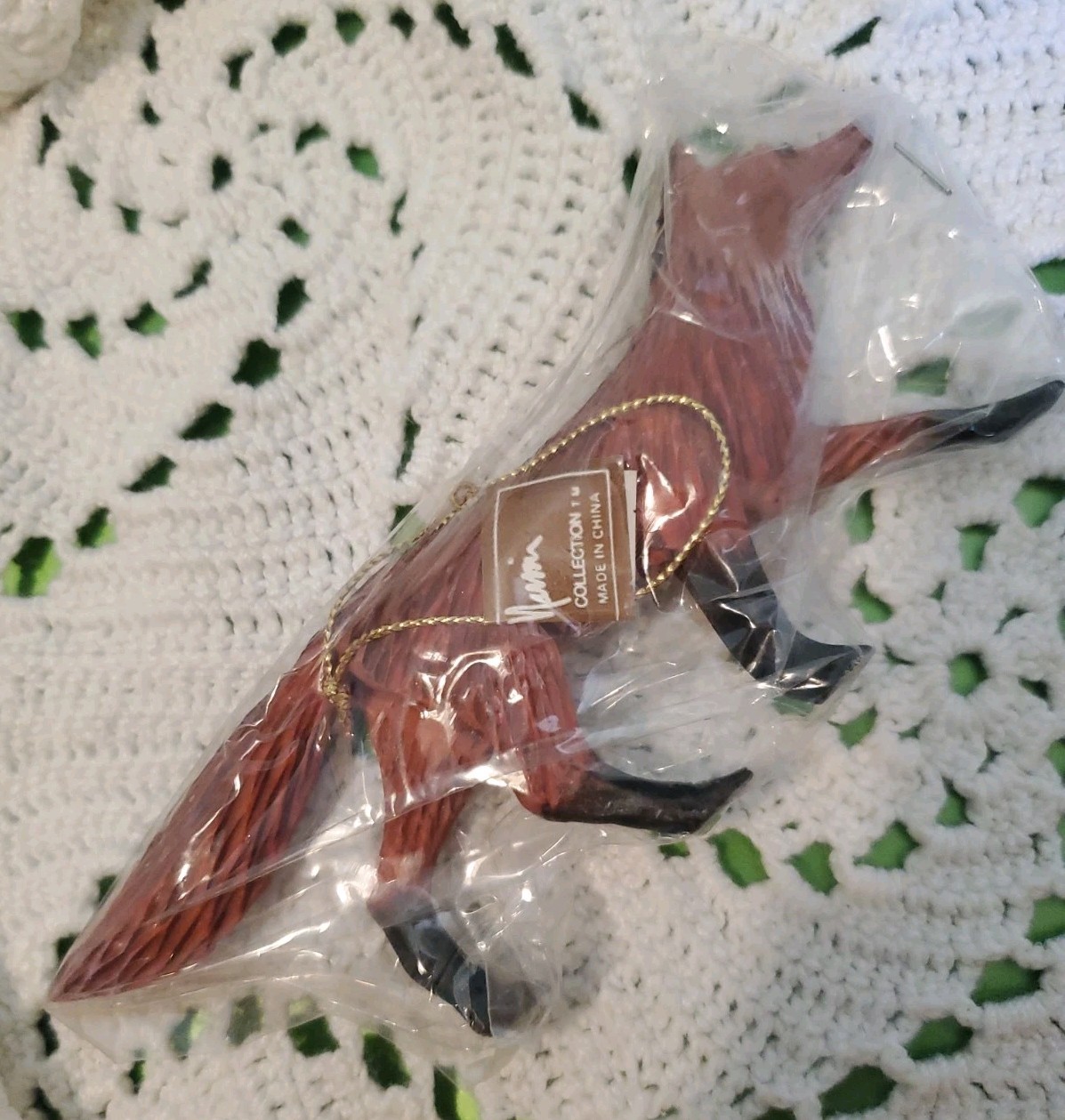 VTG Marvin Collection Running Red Fox Christmas Ornament Resin Equestrian
