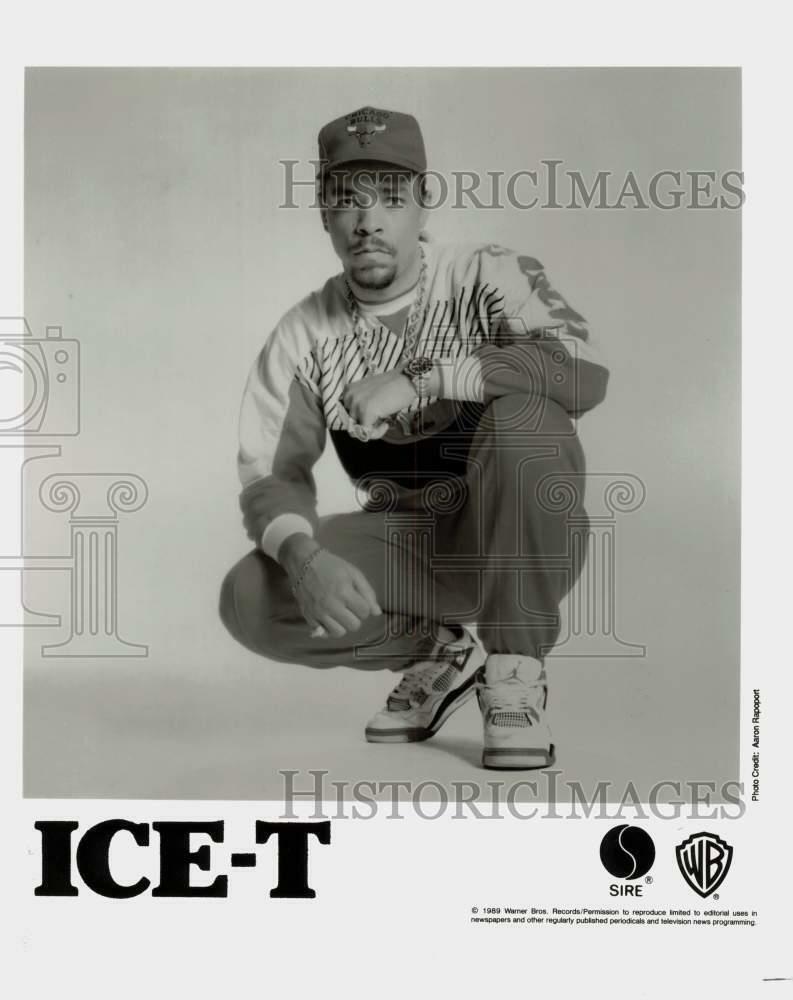 1989 Press Photo Rapper Ice-T - ttp22727