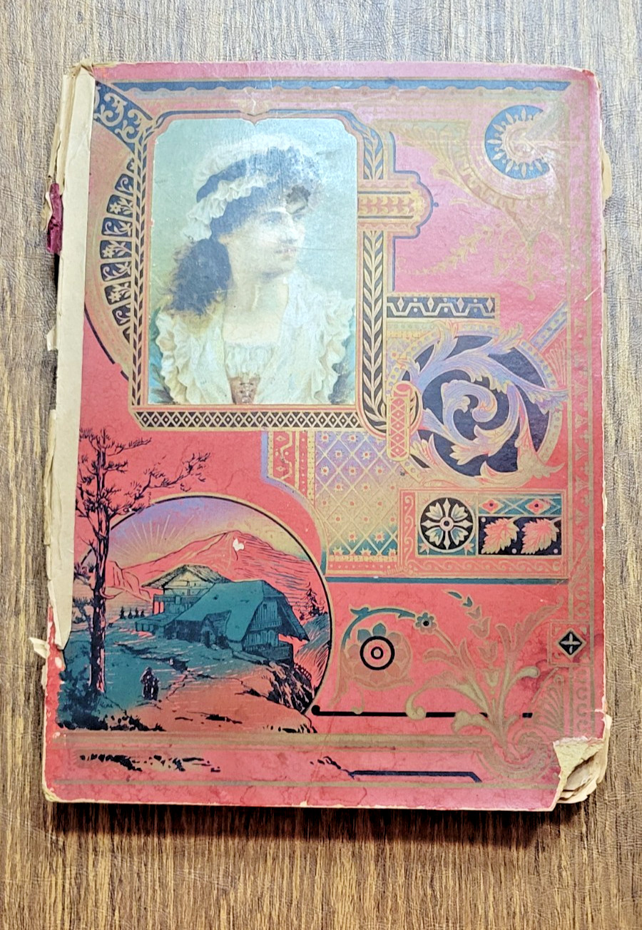 ANTIQUE LATE 1890,S-EARLY 1900,S VICTORIAN SCRAP BOOK LITHO PRINTS POSTCARDS ETC ANTIQUE LATE 1890,S-EARLY 1900,S VICTORIAN SCRAP BOOK LITHO PRINTS POSTCARDS ETC
