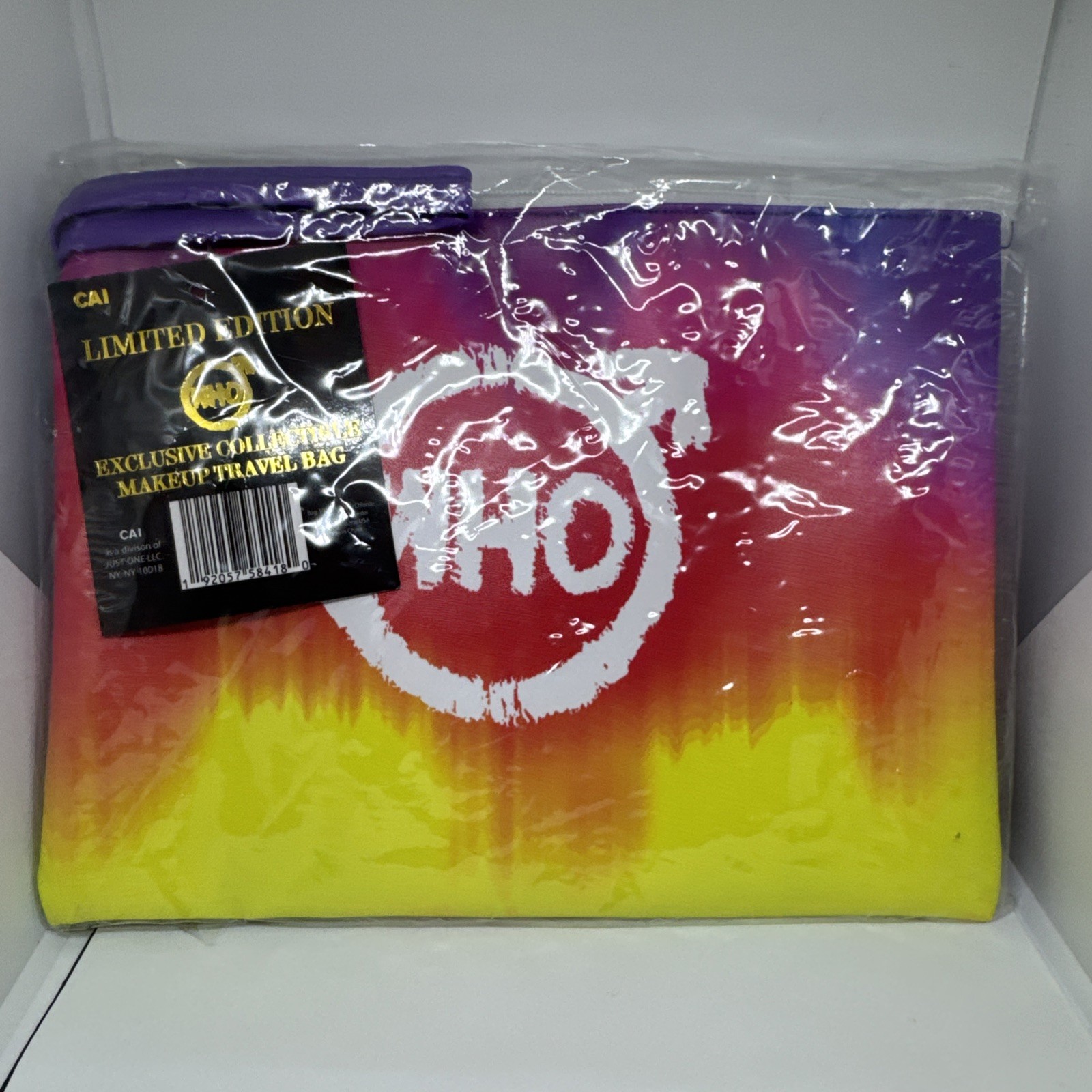 The Who, Limited Edition, Collectible, Make Up, Travel Bag. By CAI. Tie-Dye. The Who, Limited Edition, Collectible, Make Up, Travel Bag. By CAI. Tie-Dye.